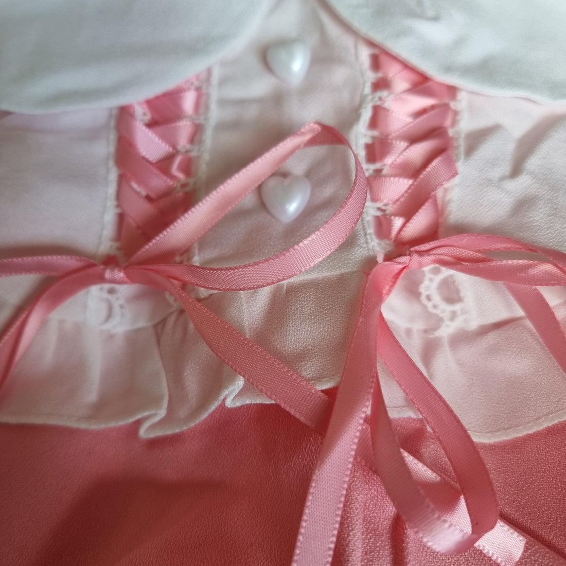 Sweetheart Lace-Up Pink Lolita Dress