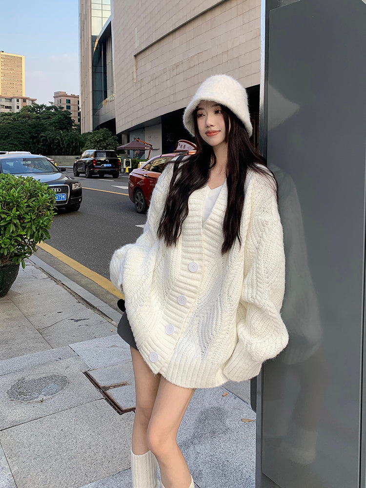 CozyCloud Oversized Knit Cardigan