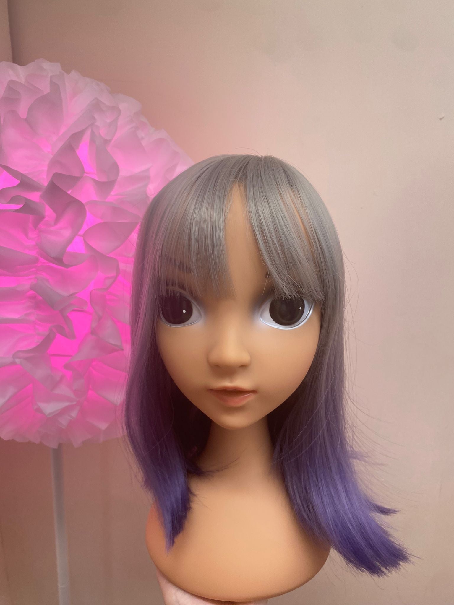 Wig Half Light Grey and Half Purple Lolita in London