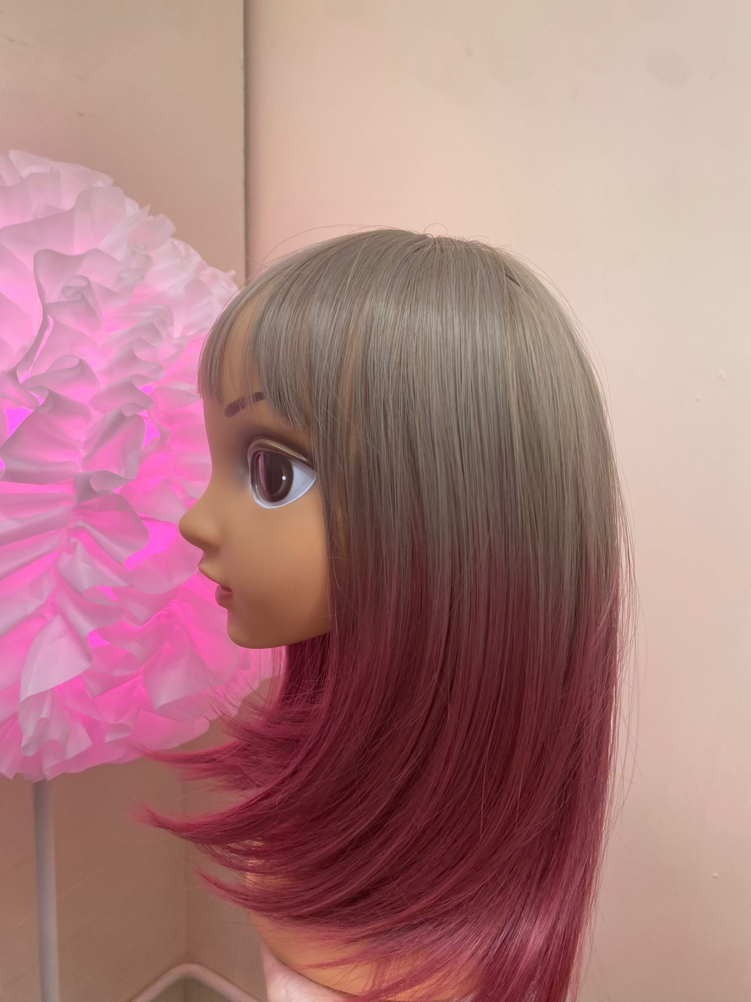 Wig Light Brown and Pink Lolita in London