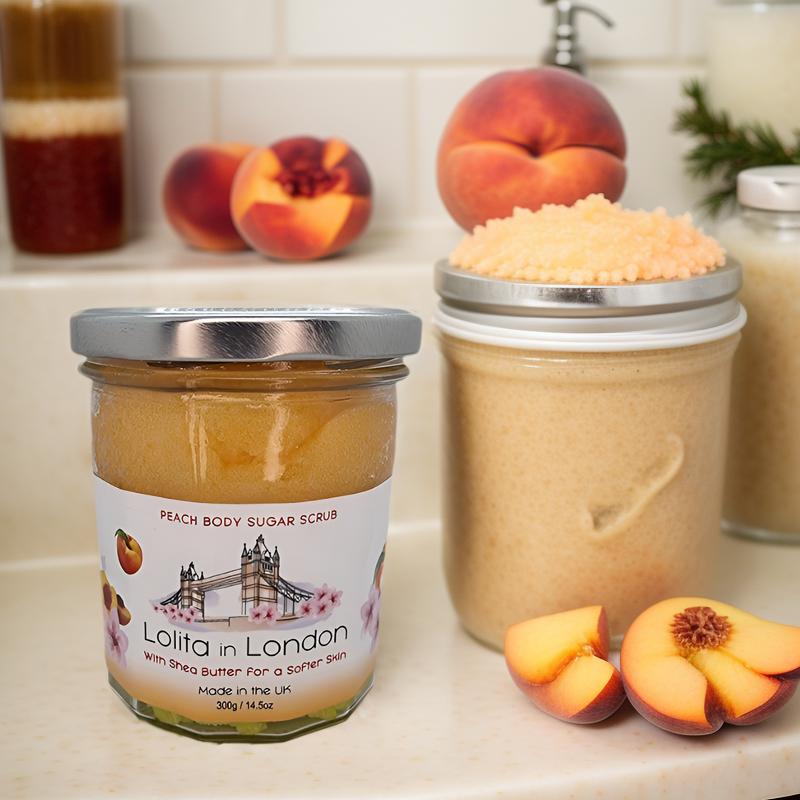 Peach Body Sugar Scrub with Shea Butter