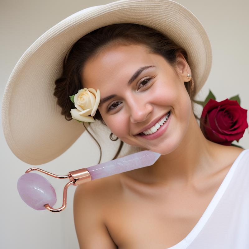 Rose Quartz Facial Roller