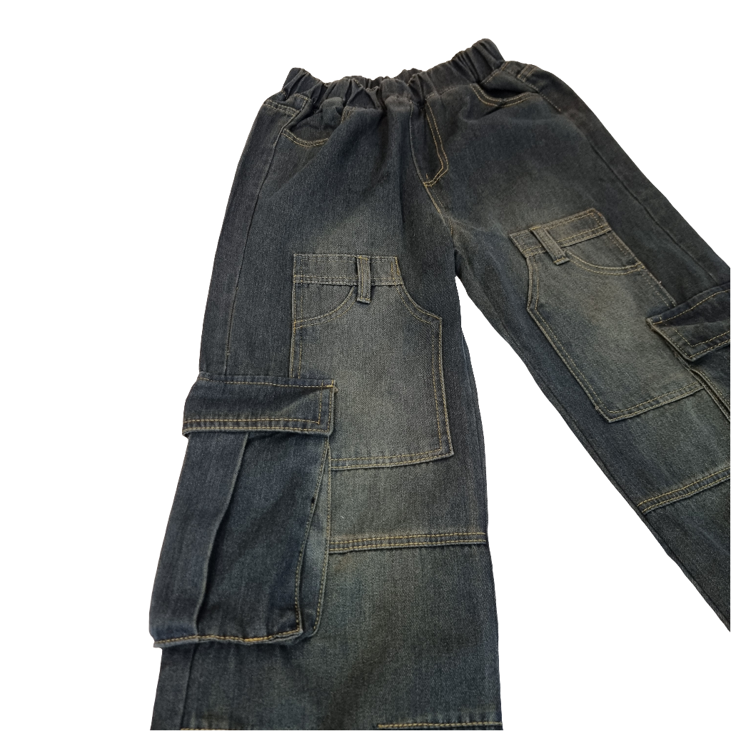 Classic Cargo Denim Pants