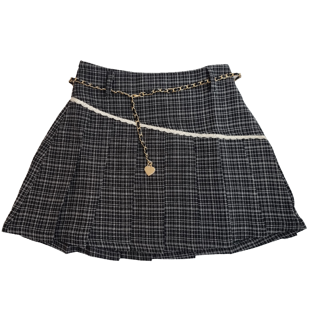 Midnight Plaid Charm Skirt