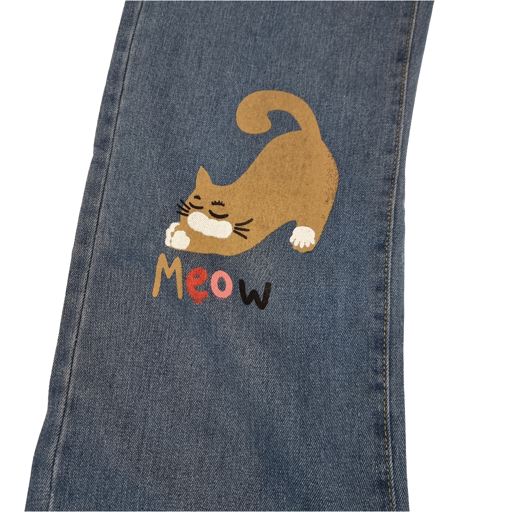 Puppy & Cat Fun Denim Jeans