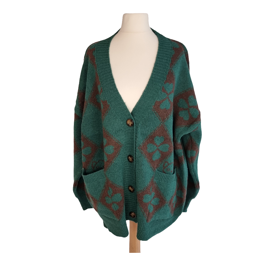 Cozy Clover Knit Cardigan