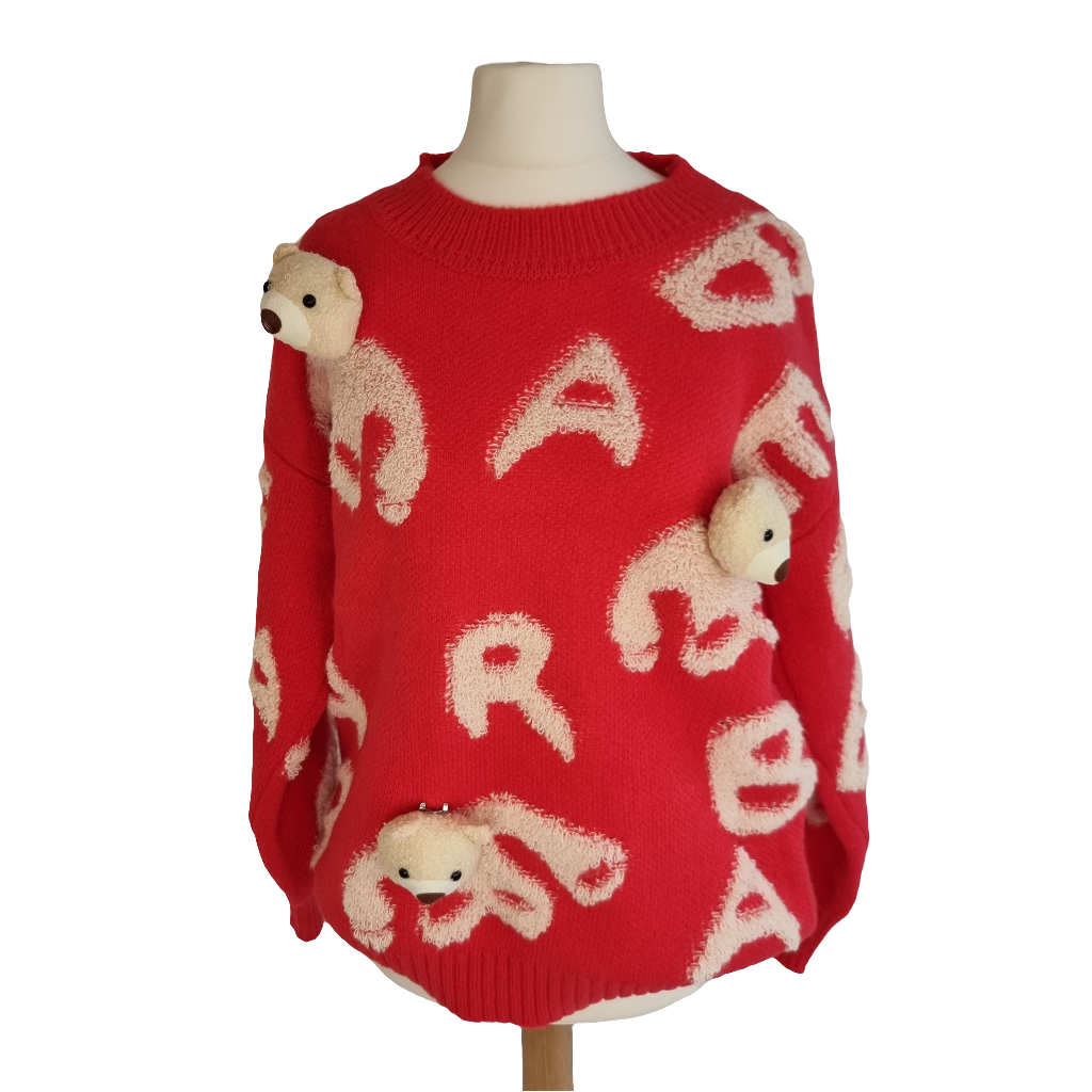 Teddy Bear Red Sweater