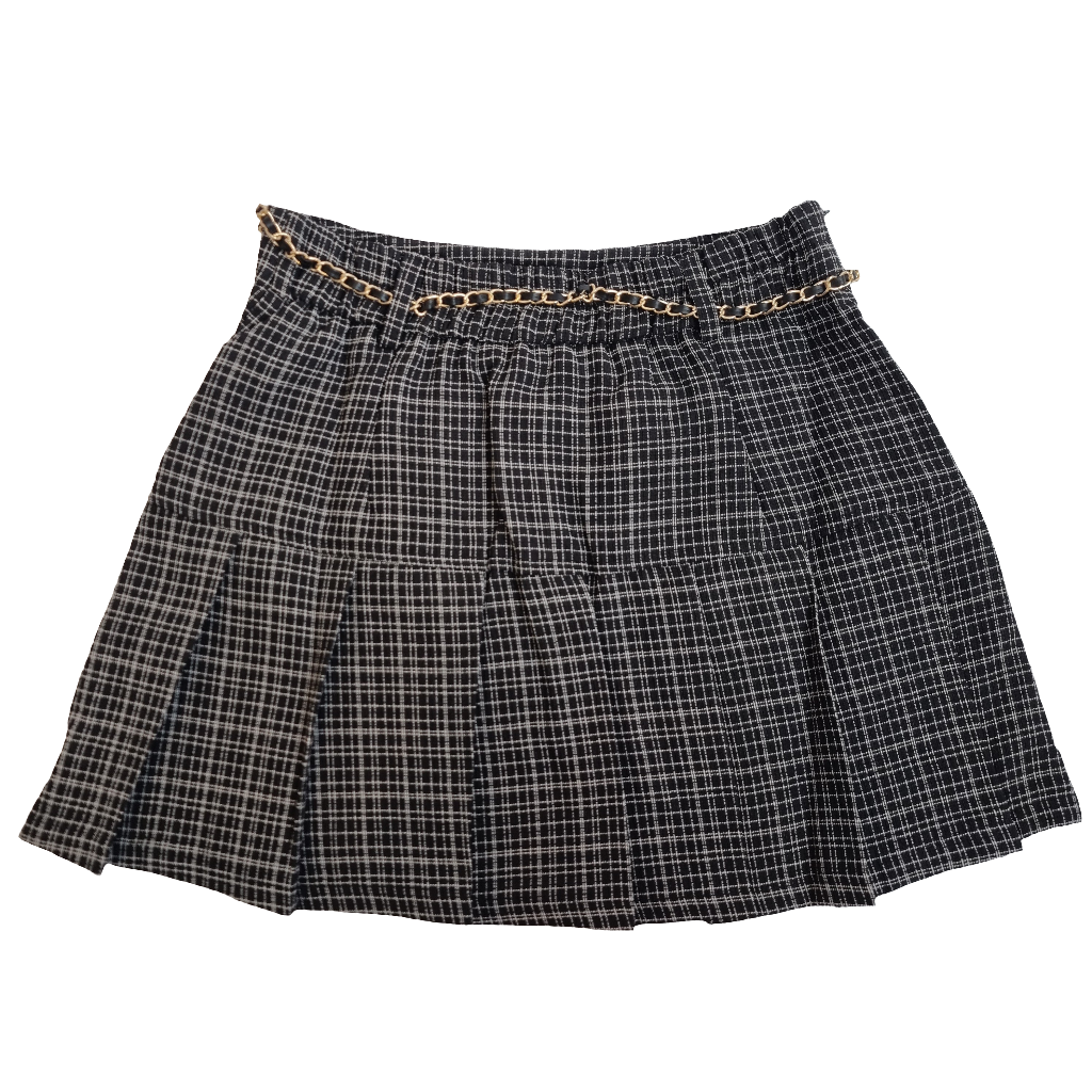 Midnight Plaid Charm Skirt