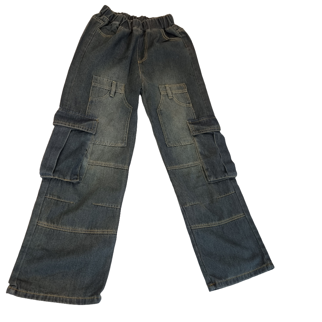 Classic Cargo Denim Pants