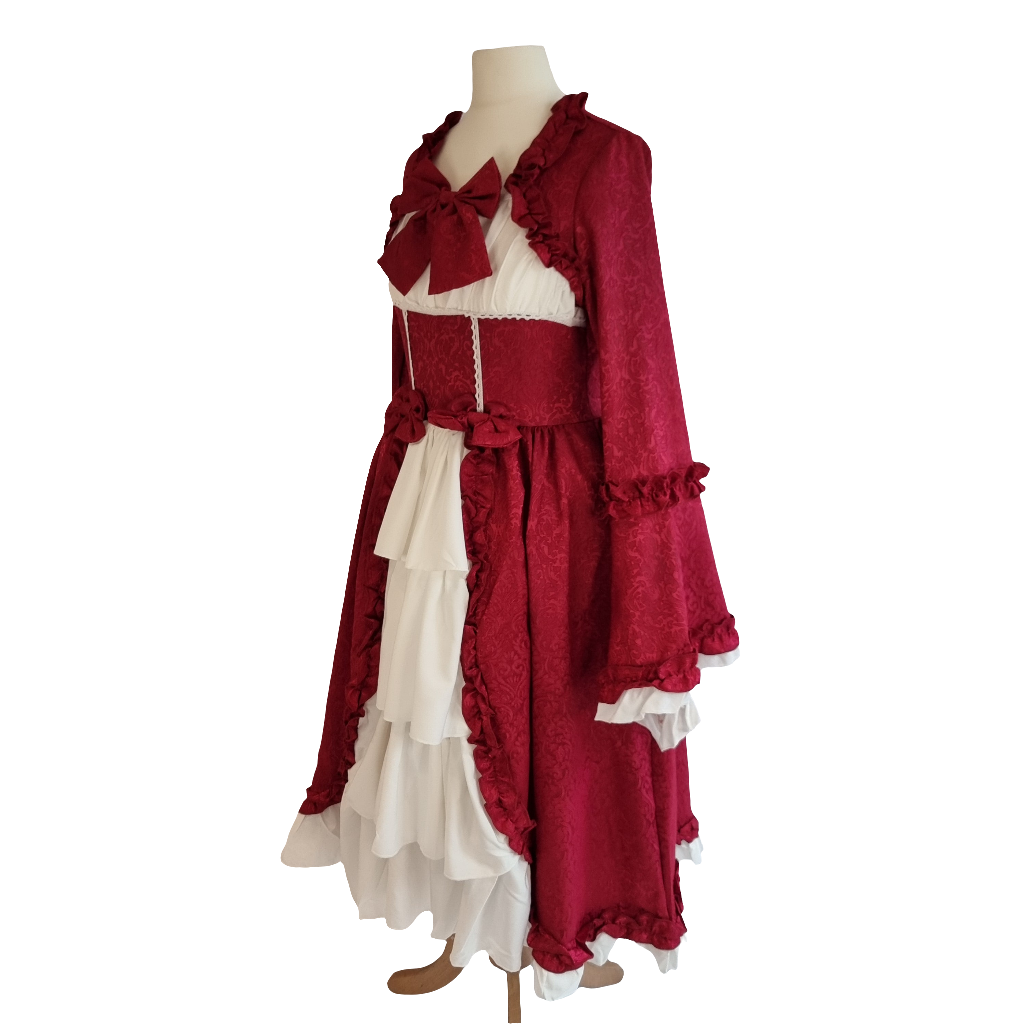 Exquisite Red Ruffled Lolita Dress – A Timeless Classic Dress