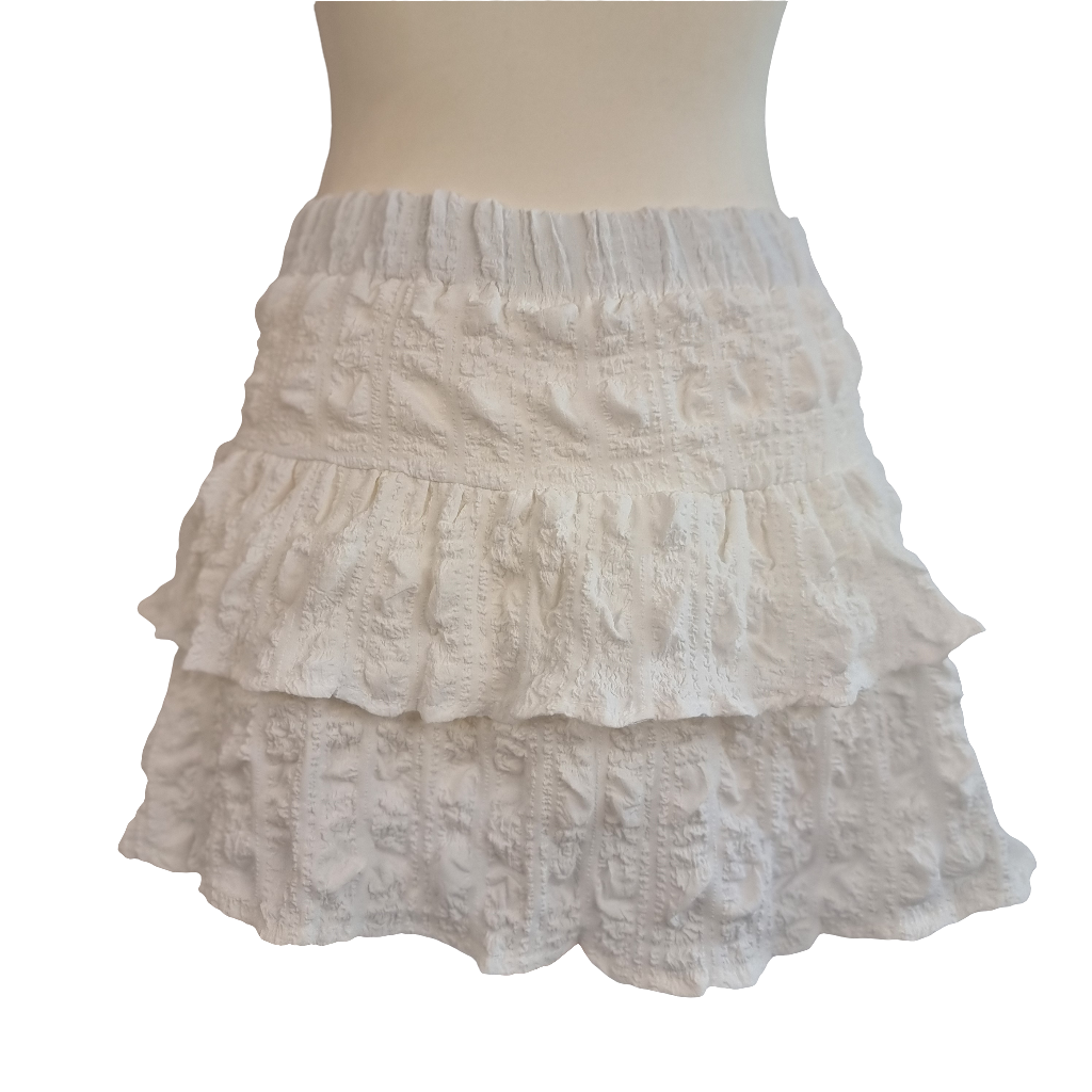 Ivory Dream Ruffle Skirt