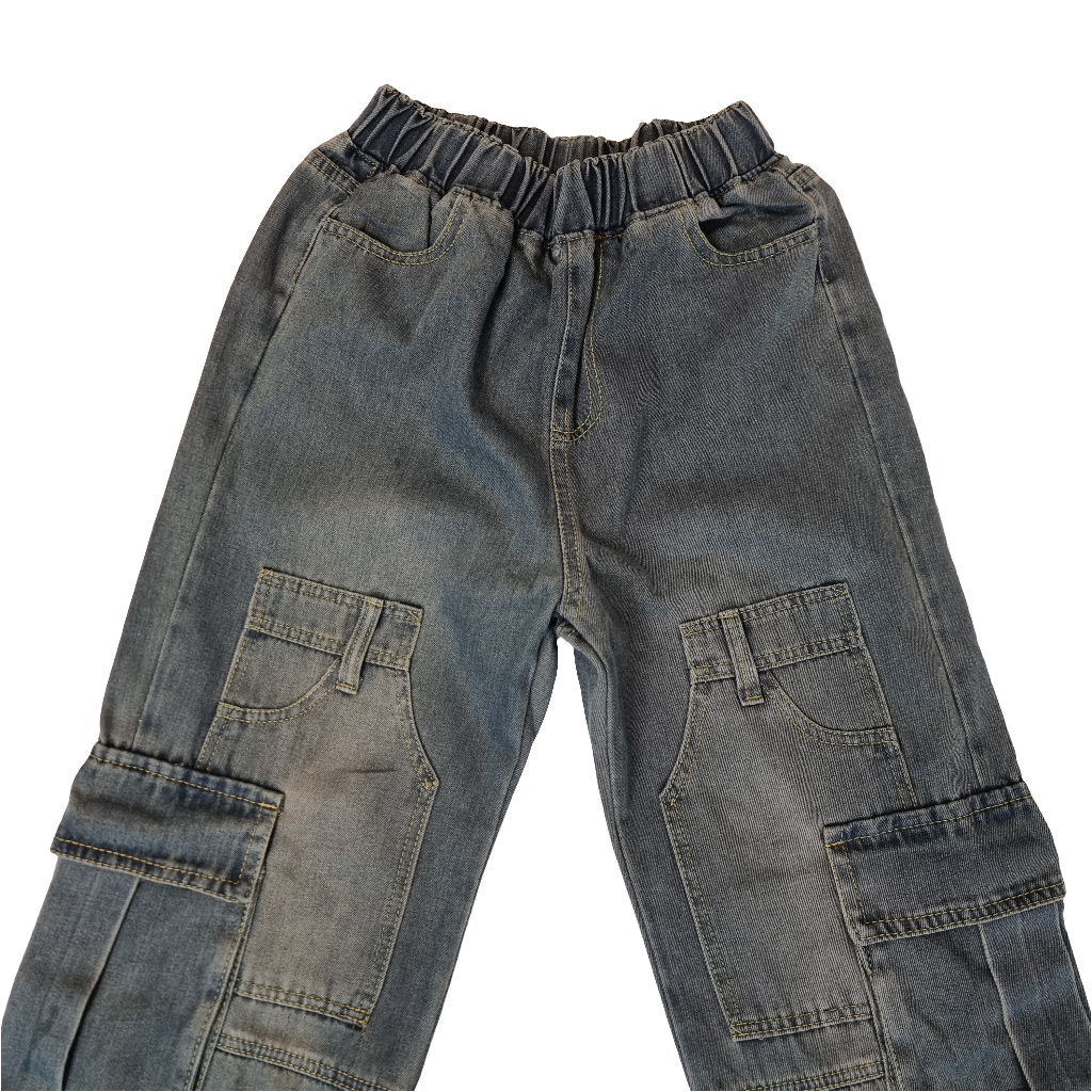 Vintage Utility Cargo Jeans