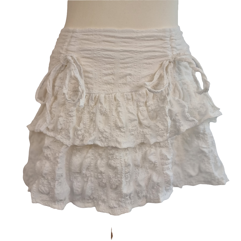 Ivory Dream Ruffle Skirt