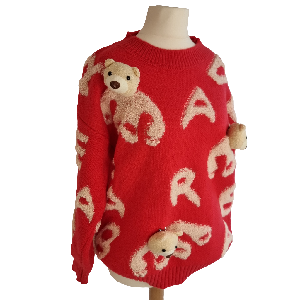 Teddy Bear Red Sweater