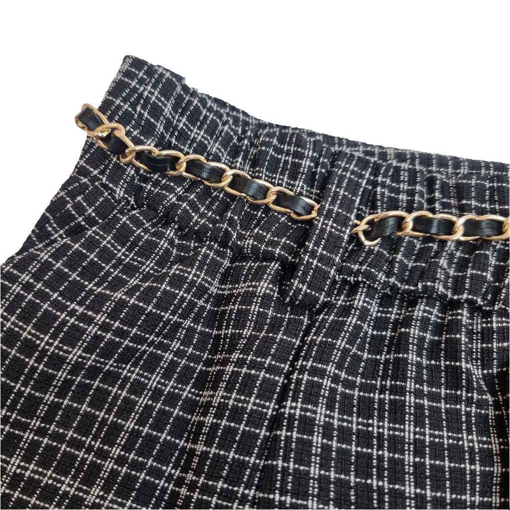 Midnight Plaid Charm Skirt