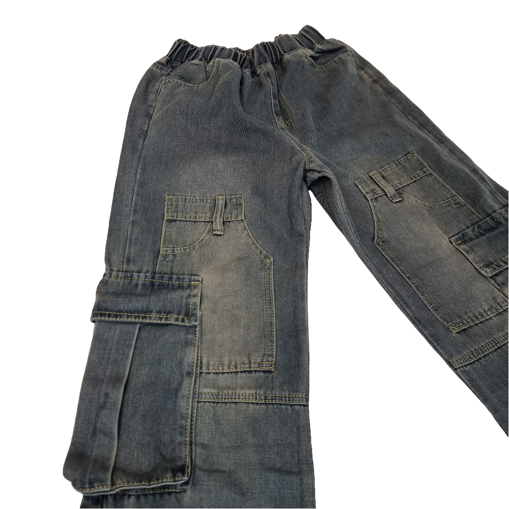 Vintage Utility Cargo Jeans