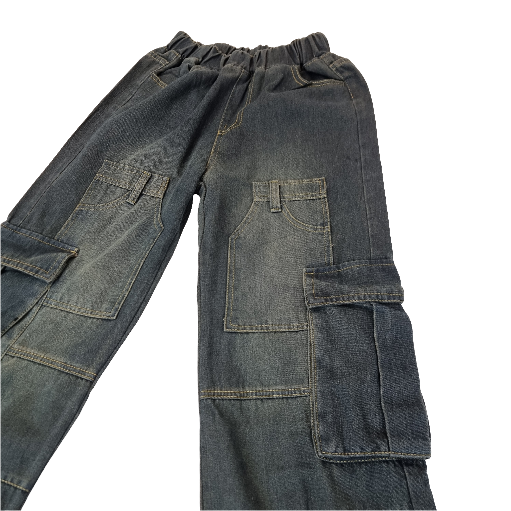 Classic Cargo Denim Pants