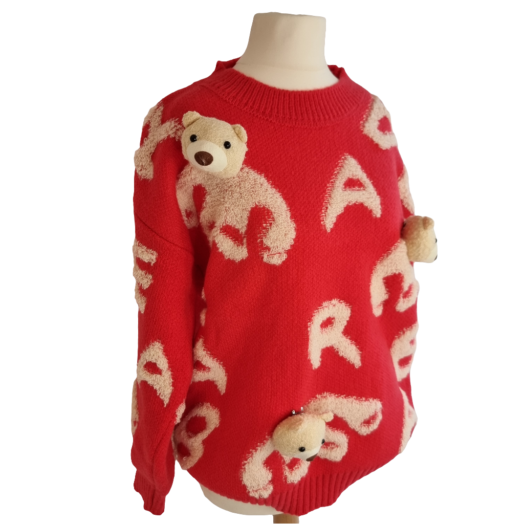 Teddy Bear Red Sweater