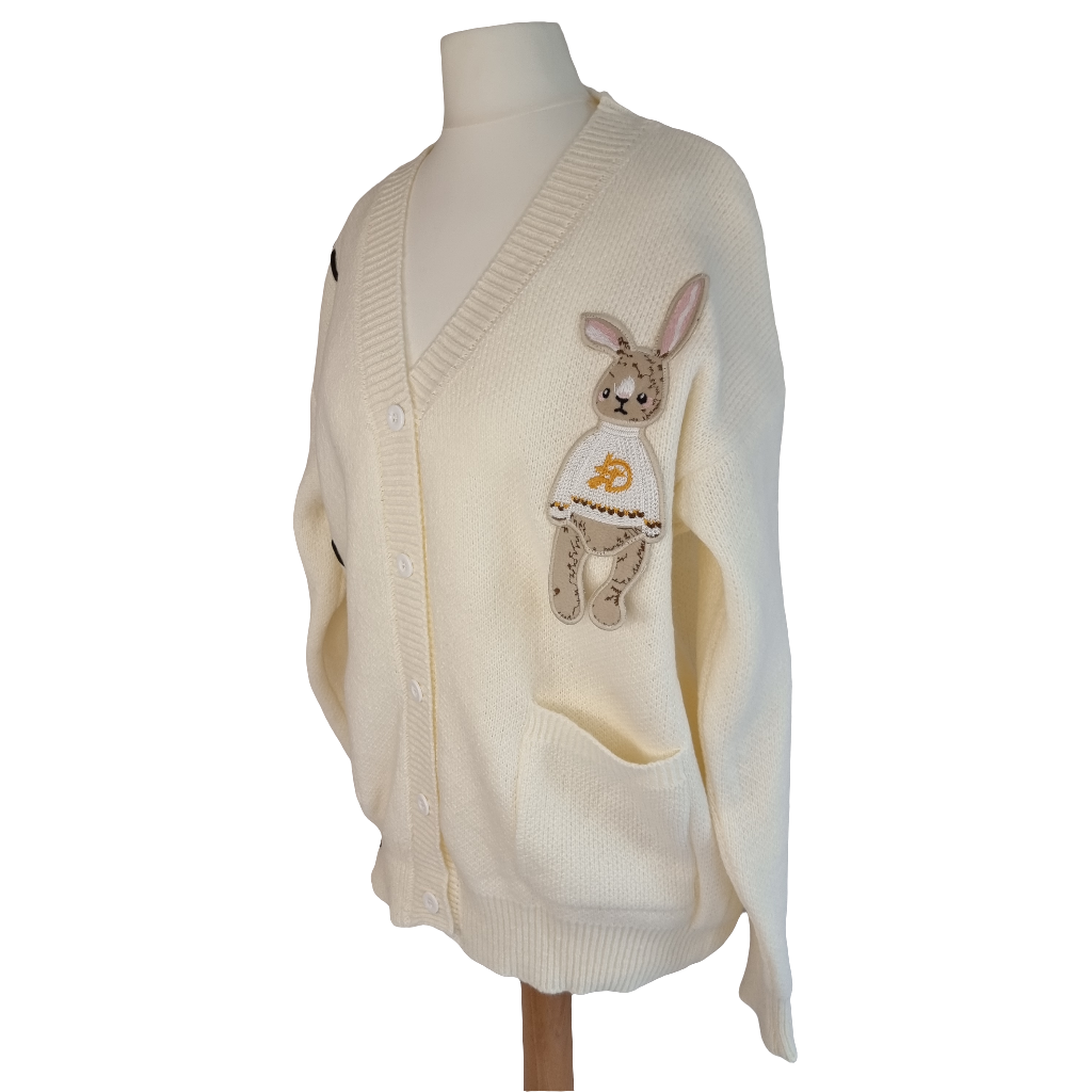 Bunny Buddy Knit Cream Cardigan