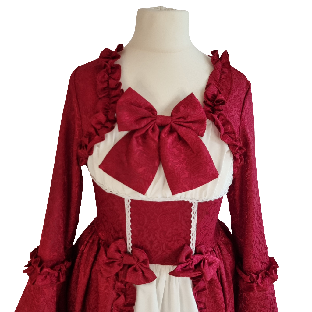 Exquisite Red Ruffled Lolita Dress – A Timeless Classic Dress