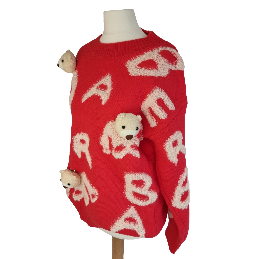 Teddy Bear Red Sweater