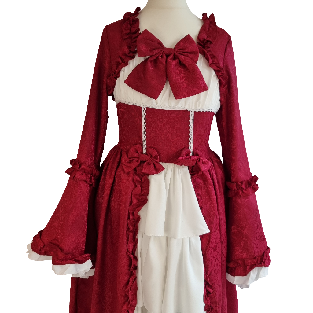 Exquisite Red Ruffled Lolita Dress – A Timeless Classic Dress