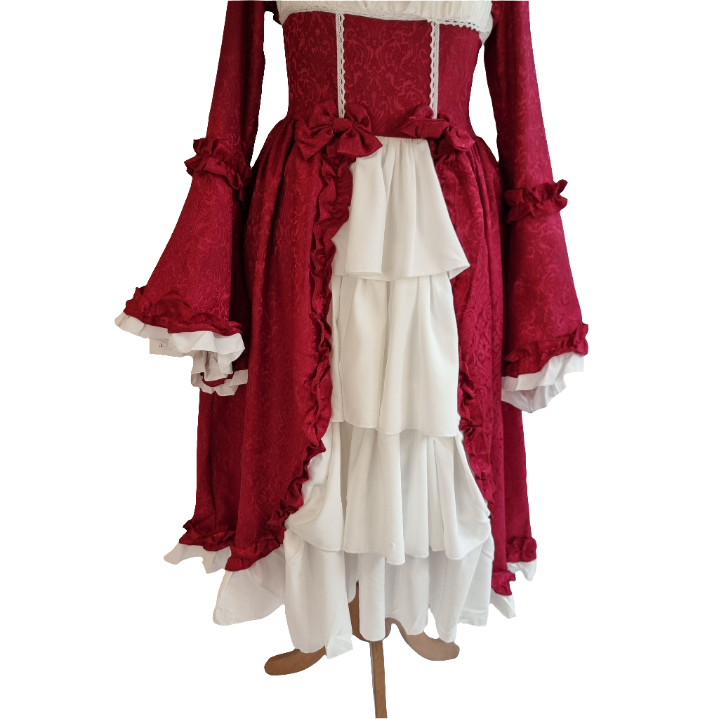 Exquisite Red Ruffled Lolita Dress – A Timeless Classic Dress