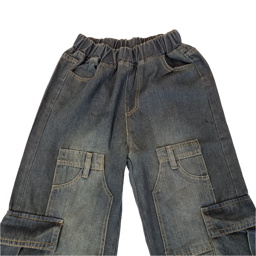 Classic Cargo Denim Pants