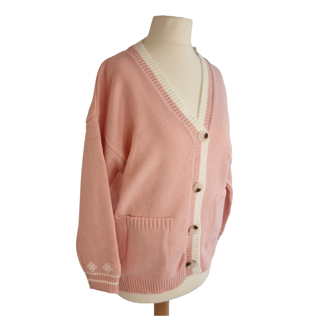 Blush Bunny Charm Pink Cardigan