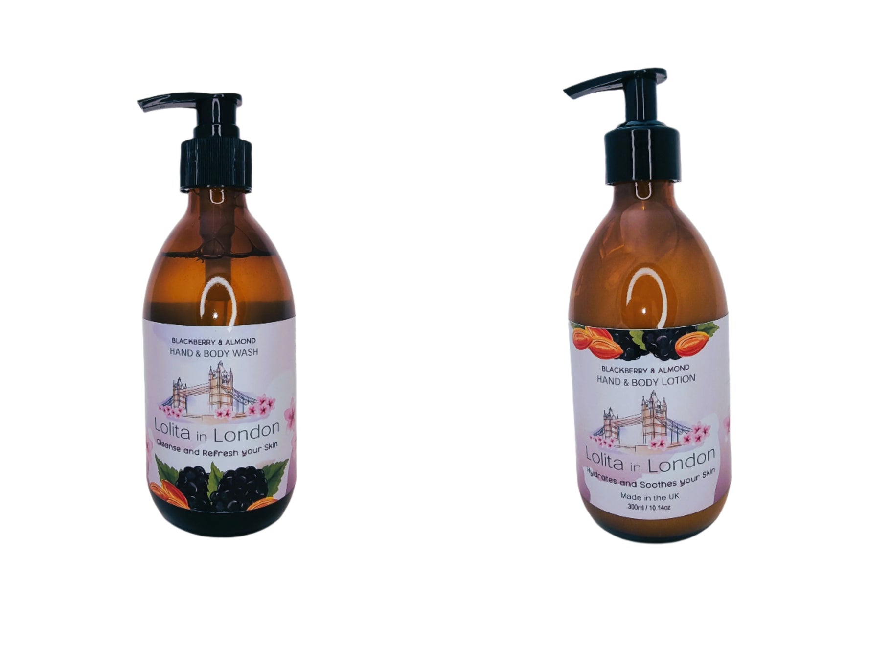 Bundle Blackberry & Almond Hand & Body Wash & Hand & Body Lotion