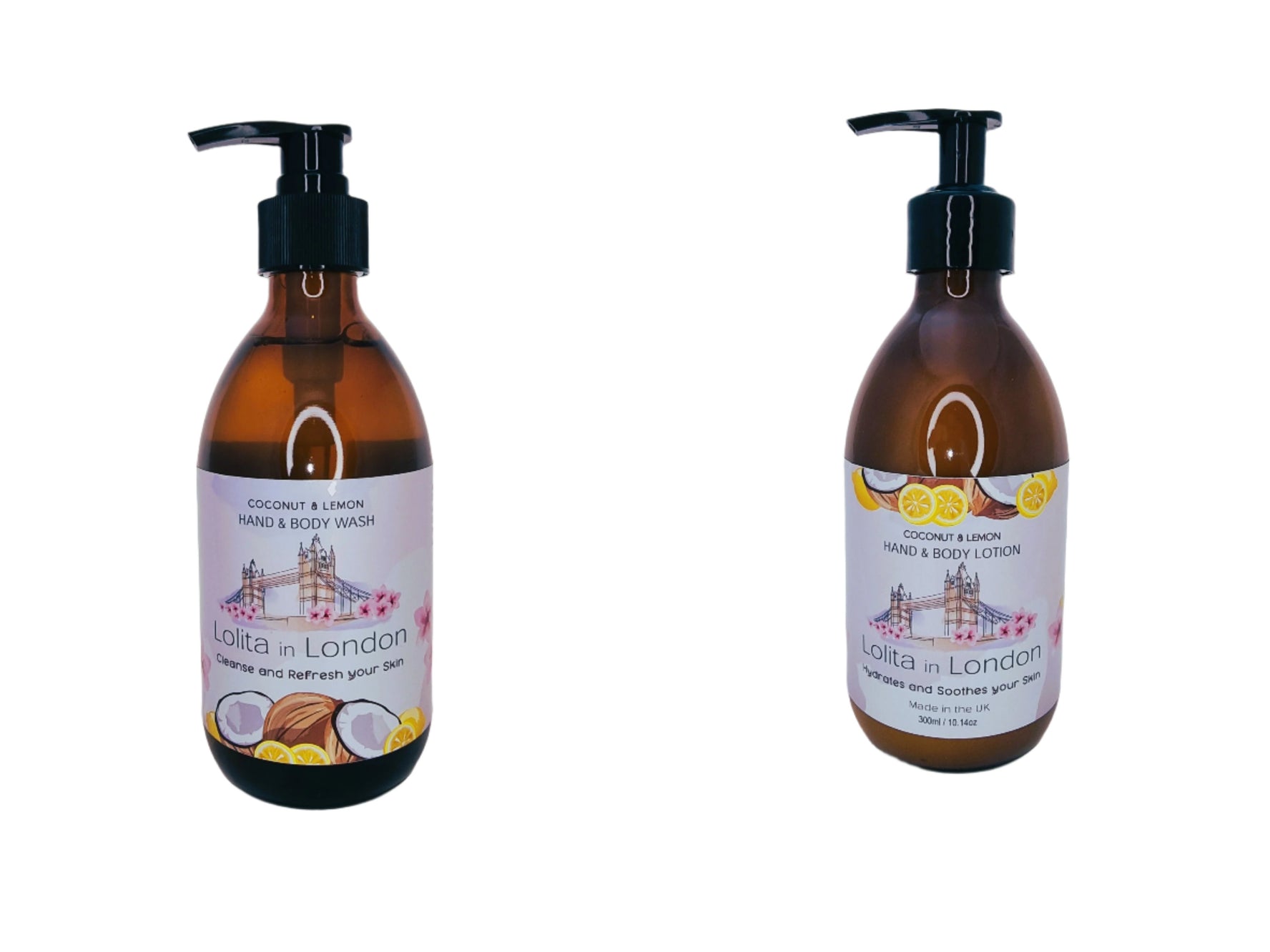 Bundle Coconut & Lemon Hand & Body Wash and Hand & Body Lotion