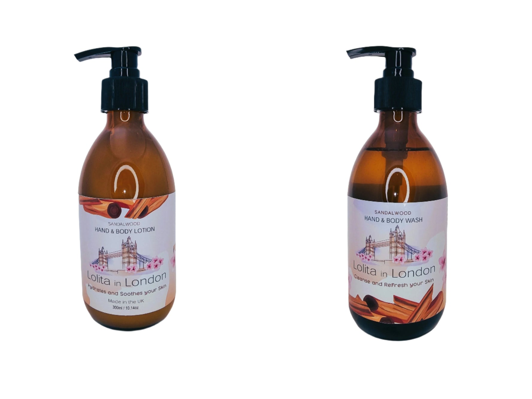 Bundle Sandalwood Hand & Body Wash and Hand & Body Lotion