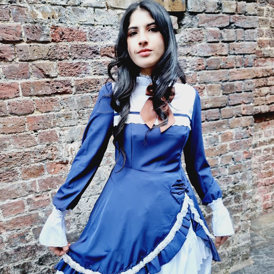 Midnight Elegance Blue Lolita Dress