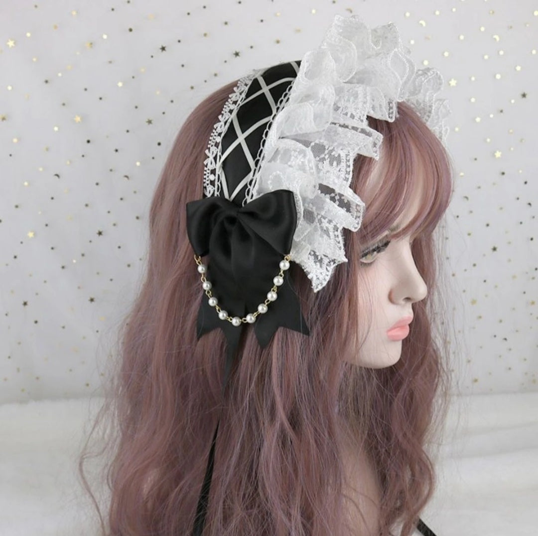 Midnight Lace Maiden Headband