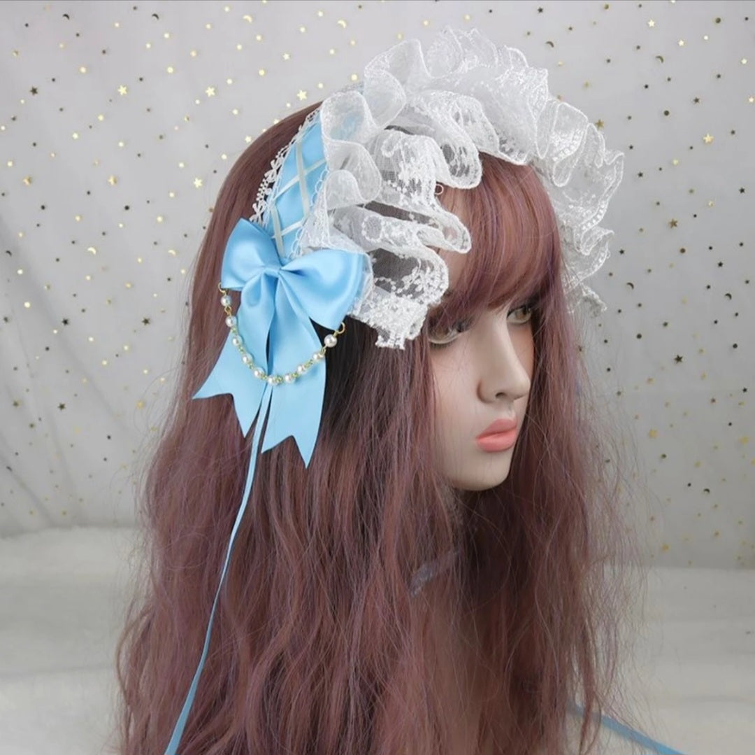 Blue Belle Lace Headband