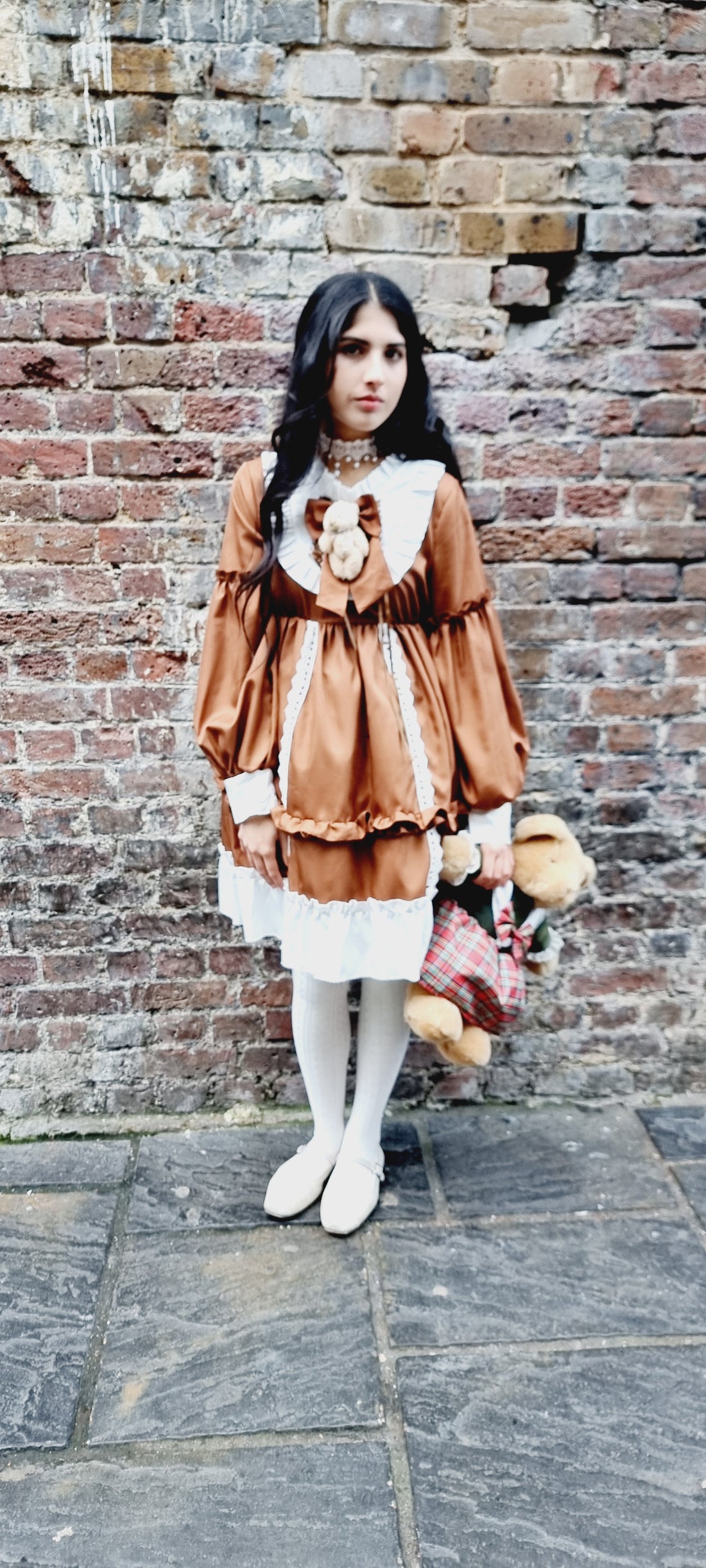 Lolita Dress Brown Long Sleeves