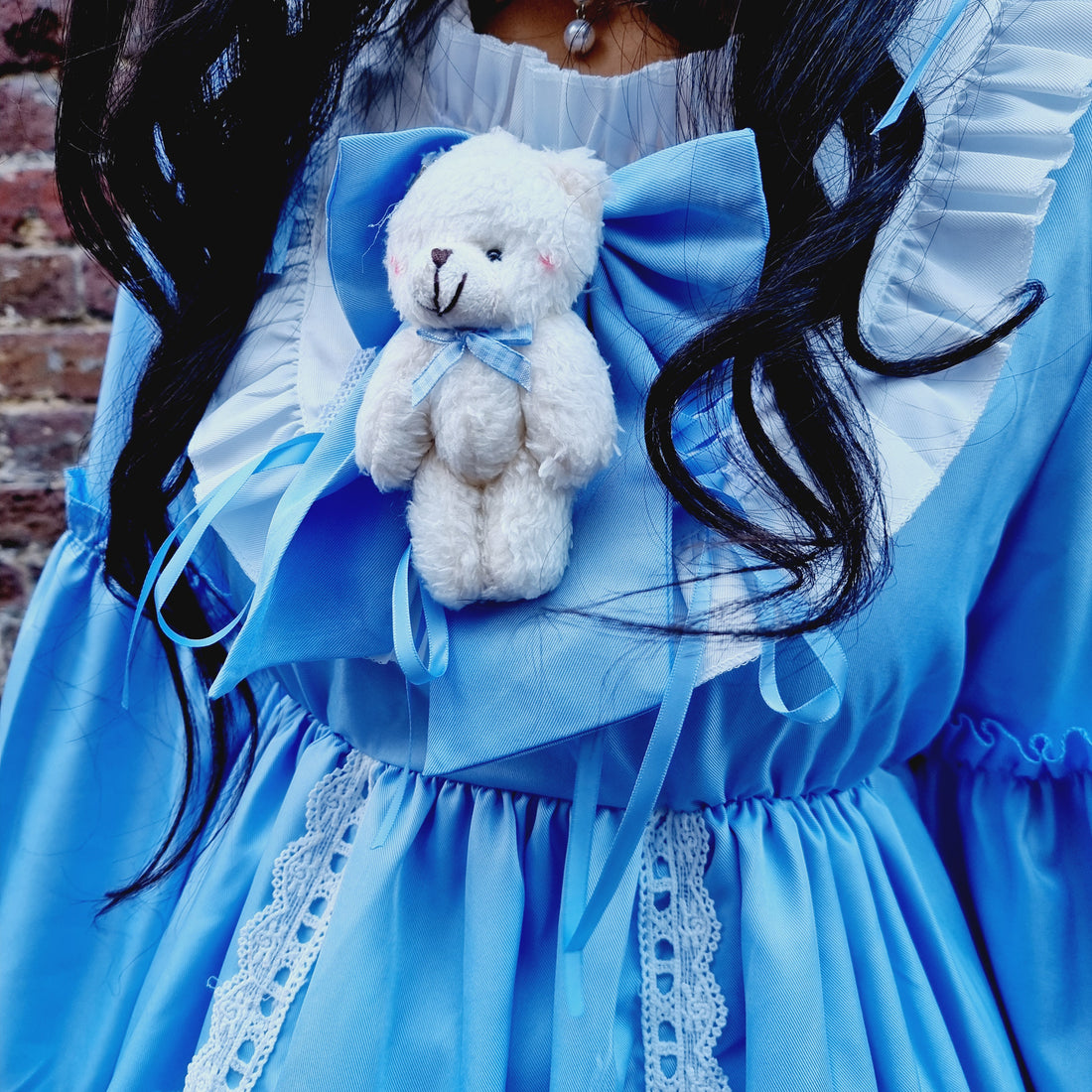 Dreamy Light Blue Long-Sleeve Lolita Dress