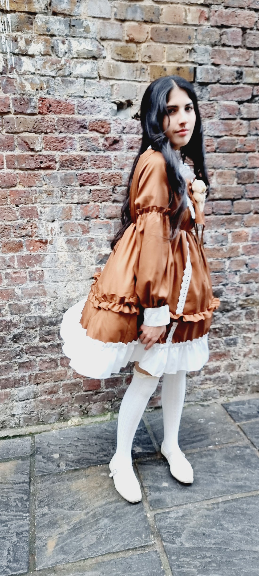 Lolita Dress Brown Long Sleeves