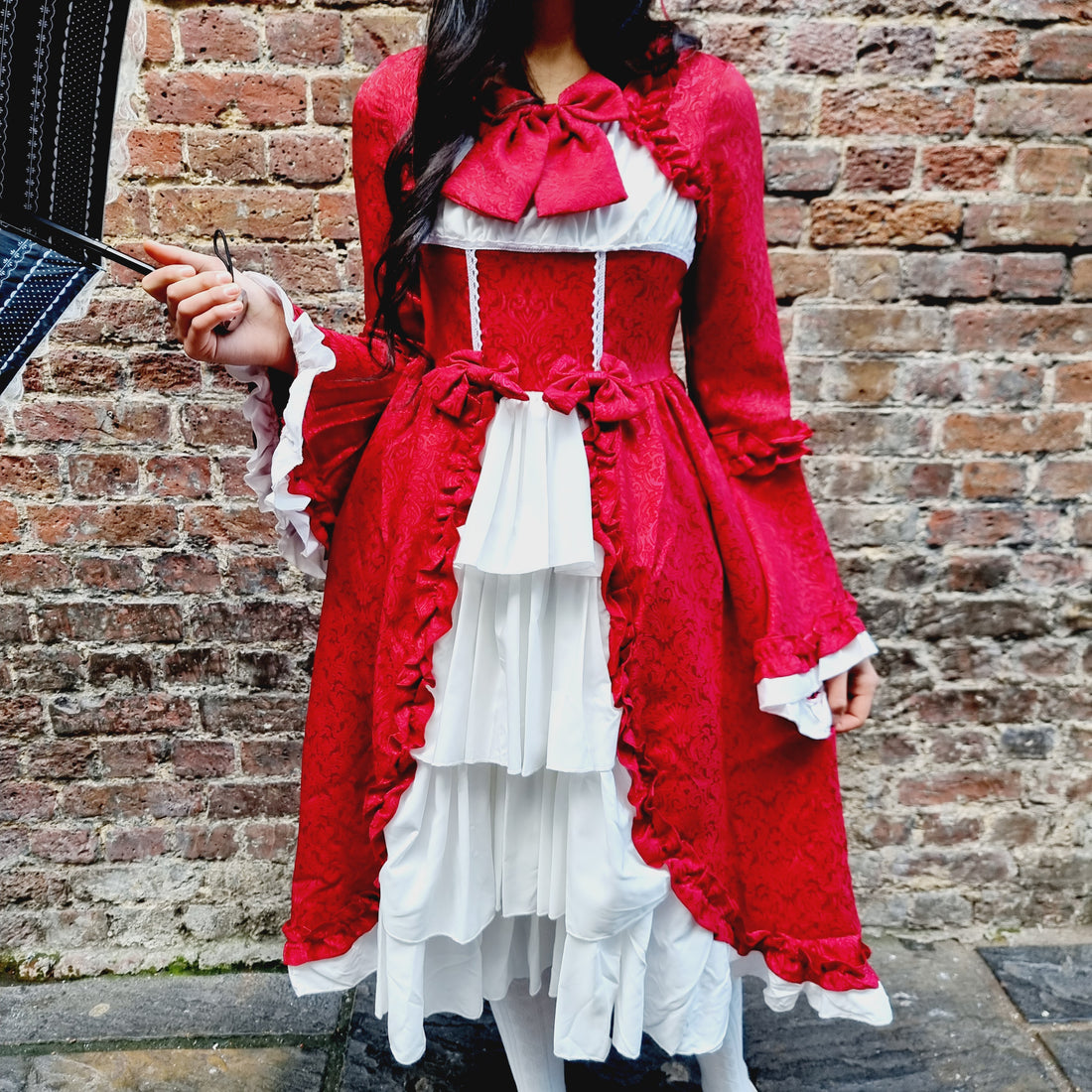 Exquisite Red Ruffled Lolita Dress – A Timeless Classic Dress