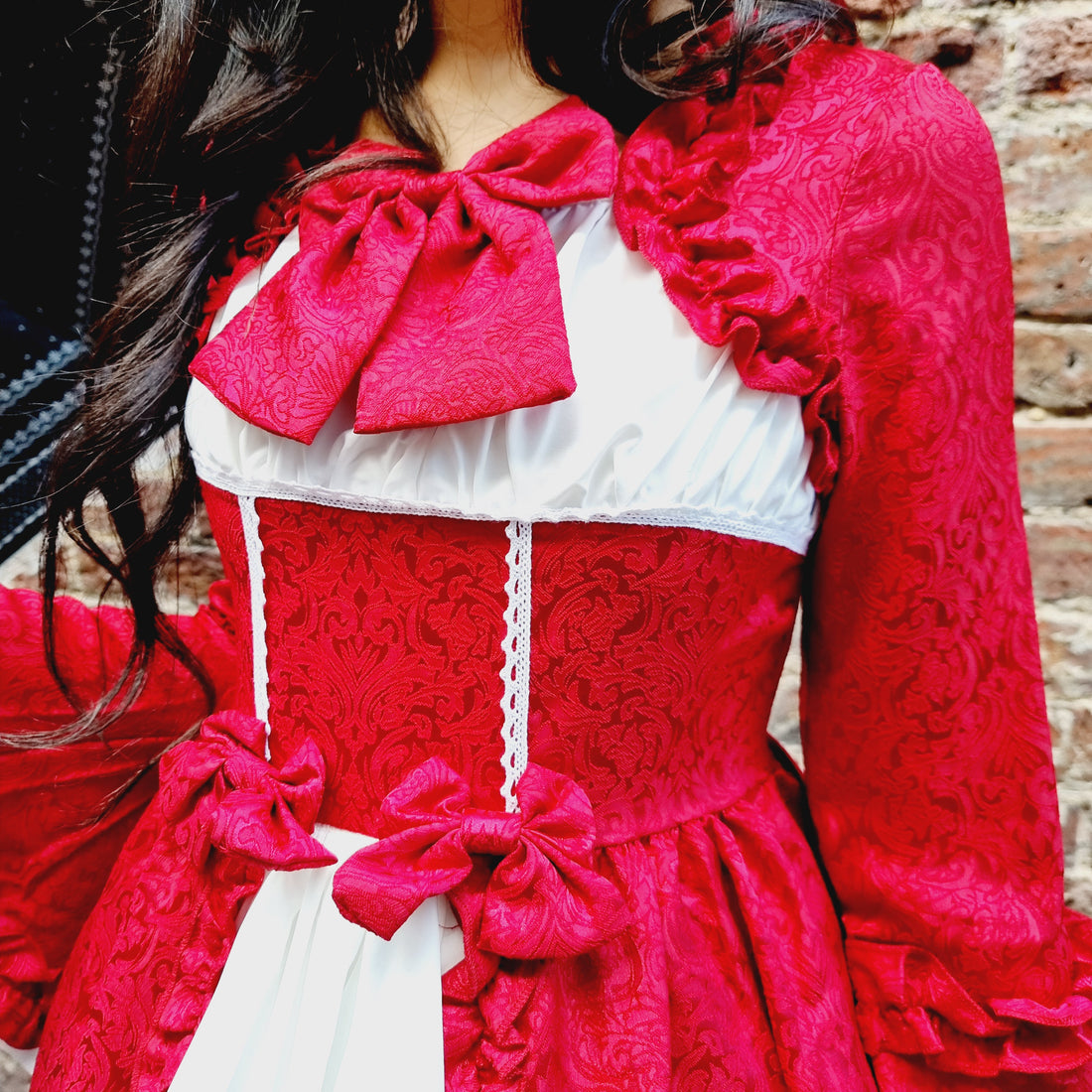 Exquisite Red Ruffled Lolita Dress – A Timeless Classic Dress