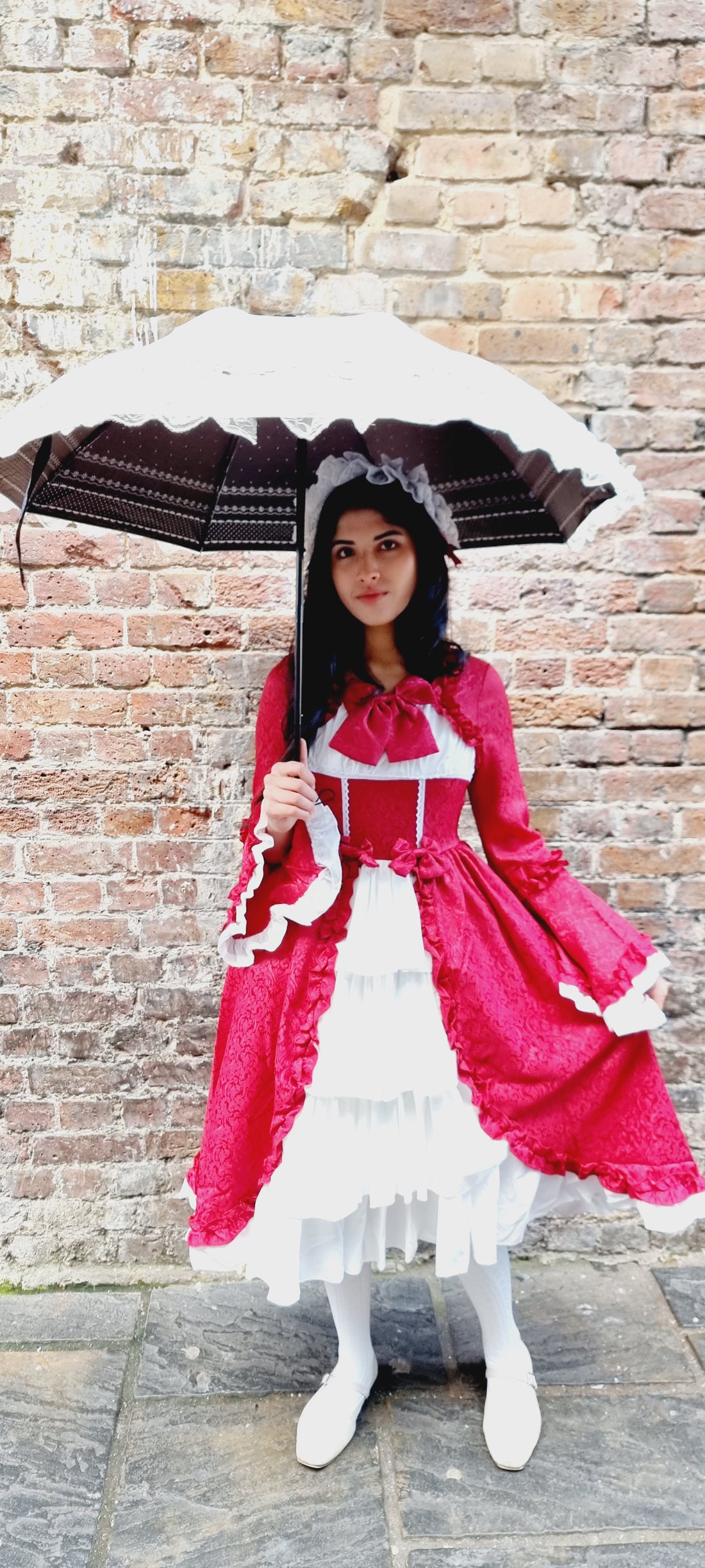 Exquisite Red Ruffled Lolita Dress – A Timeless Classic Dress