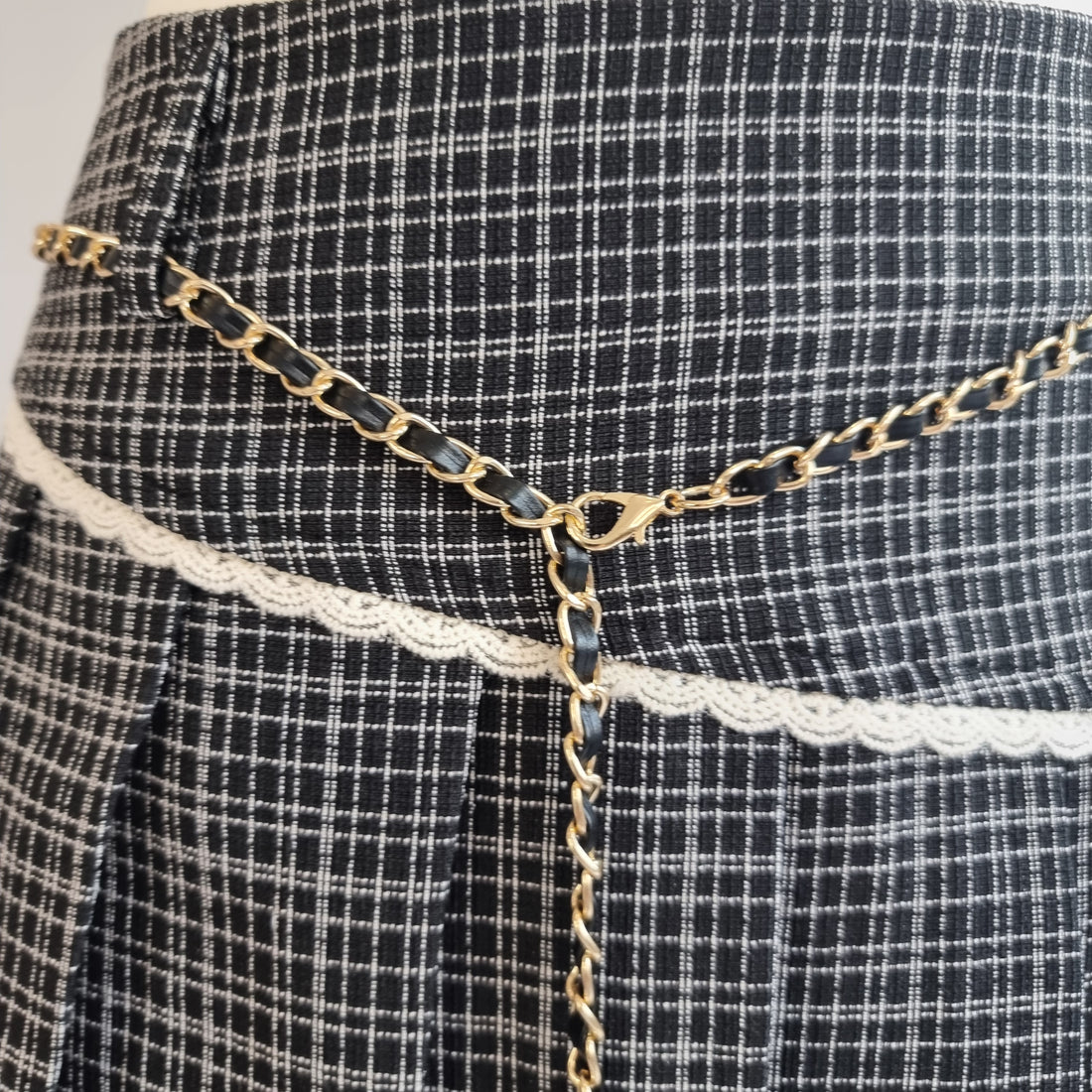 Midnight Plaid Charm Skirt