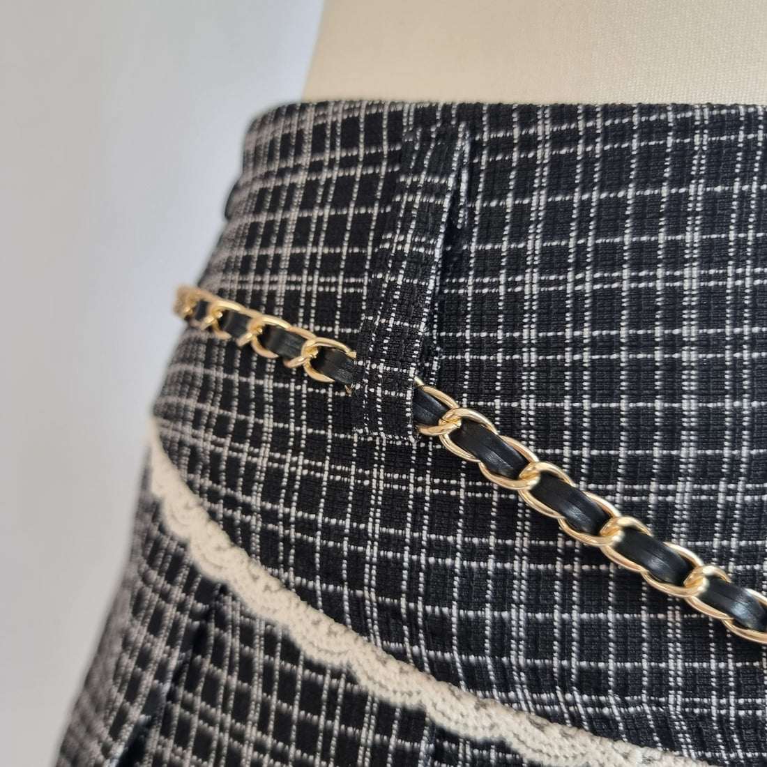 Midnight Plaid Charm Skirt