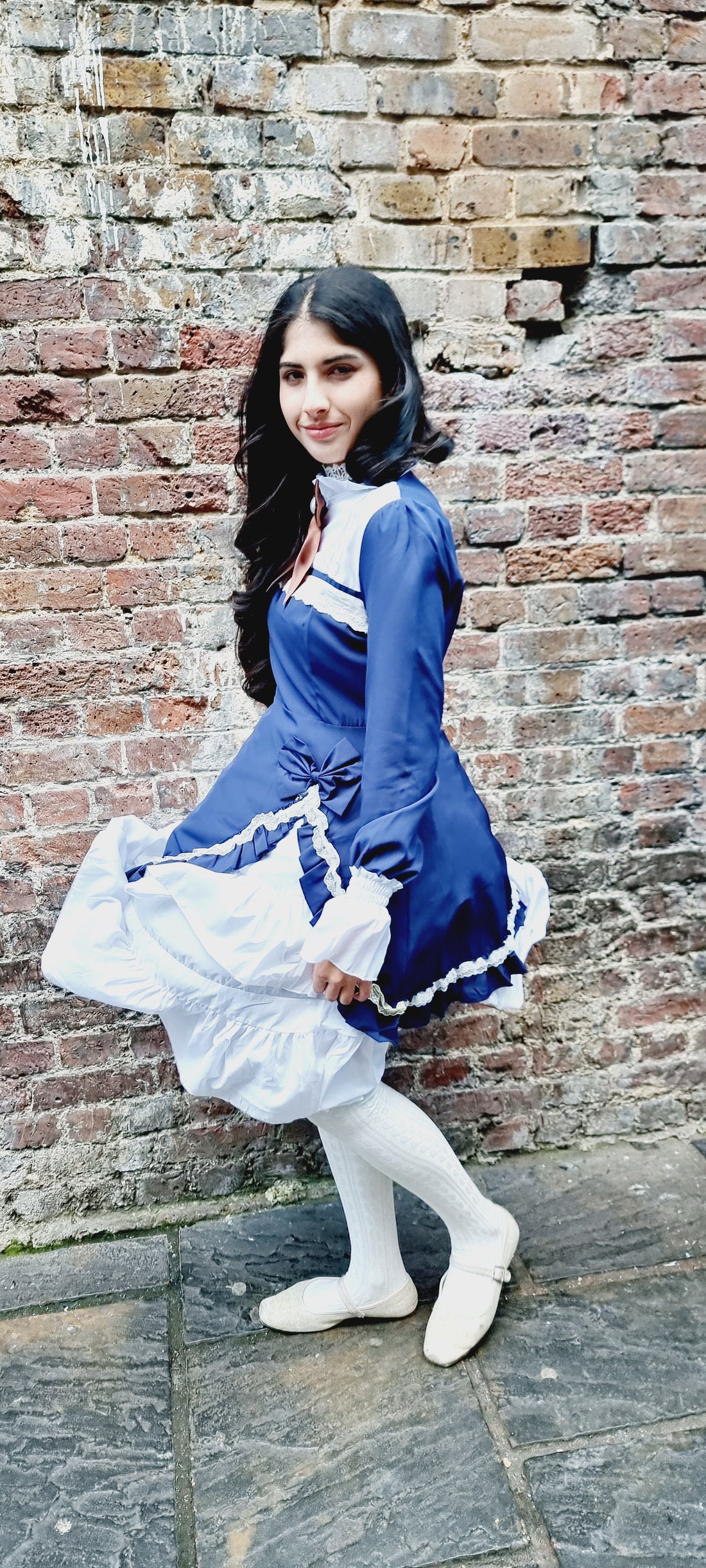 Midnight Elegance Blue Lolita Dress