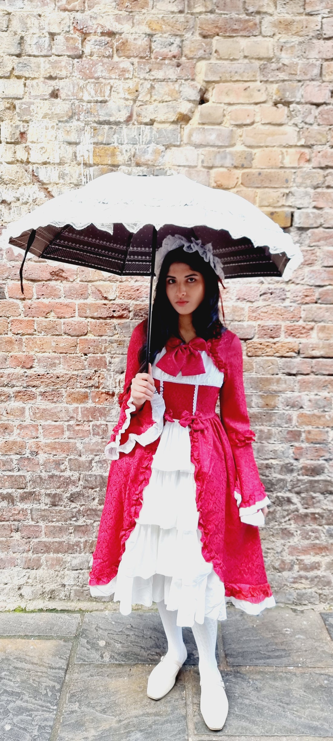 Exquisite Red Ruffled Lolita Dress – A Timeless Classic Dress