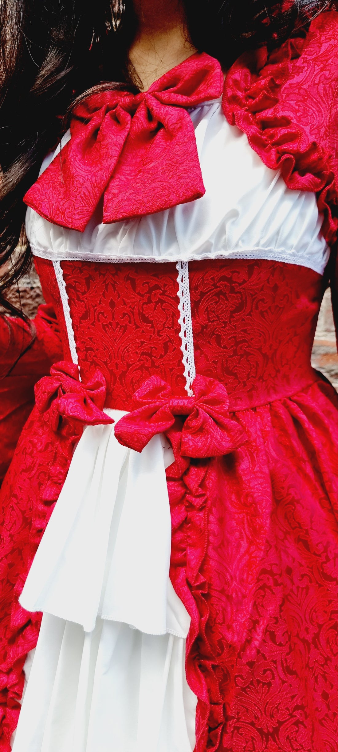 Exquisite Red Ruffled Lolita Dress – A Timeless Classic Dress