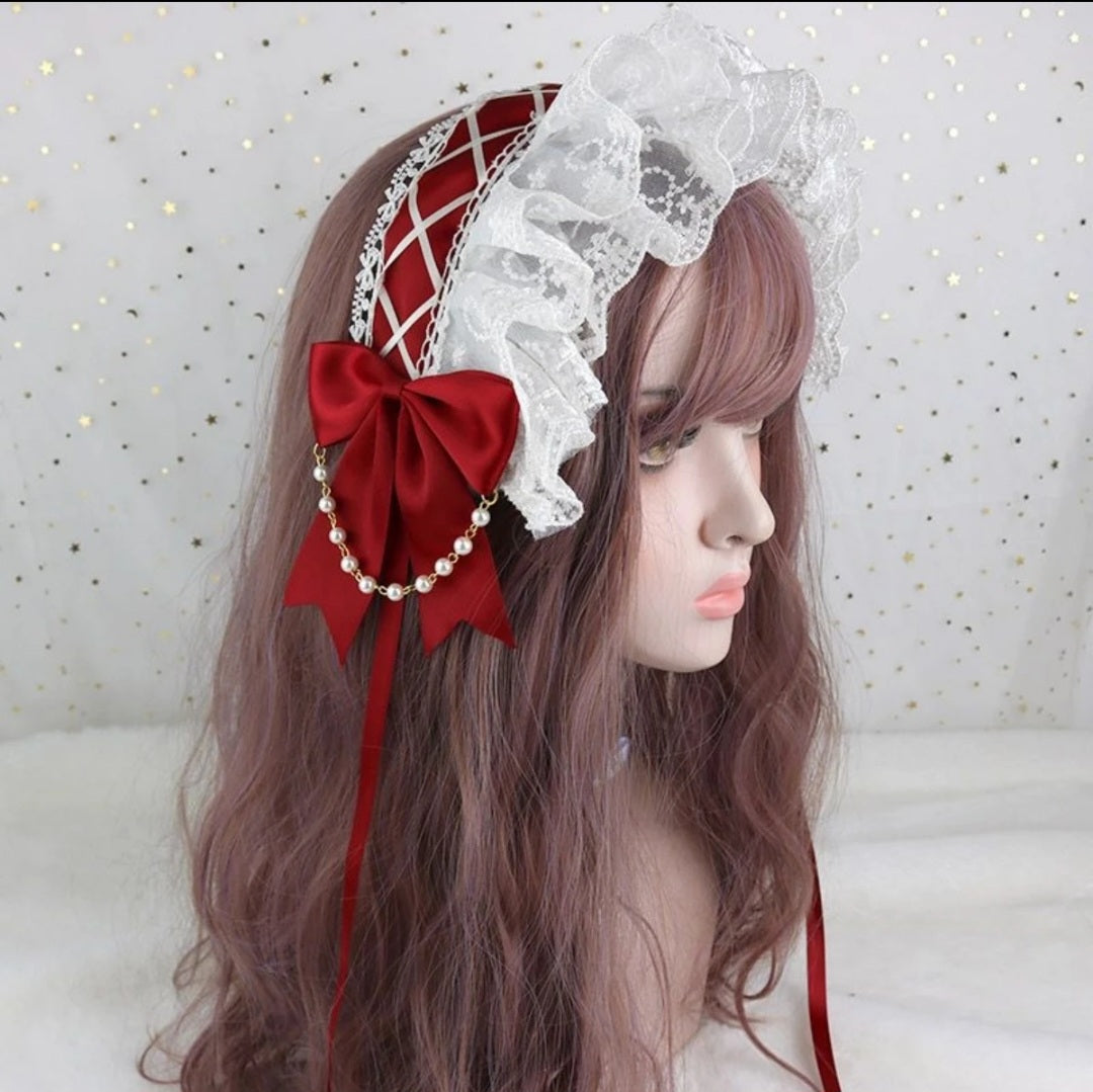 Scarlet Rose Lace Headband