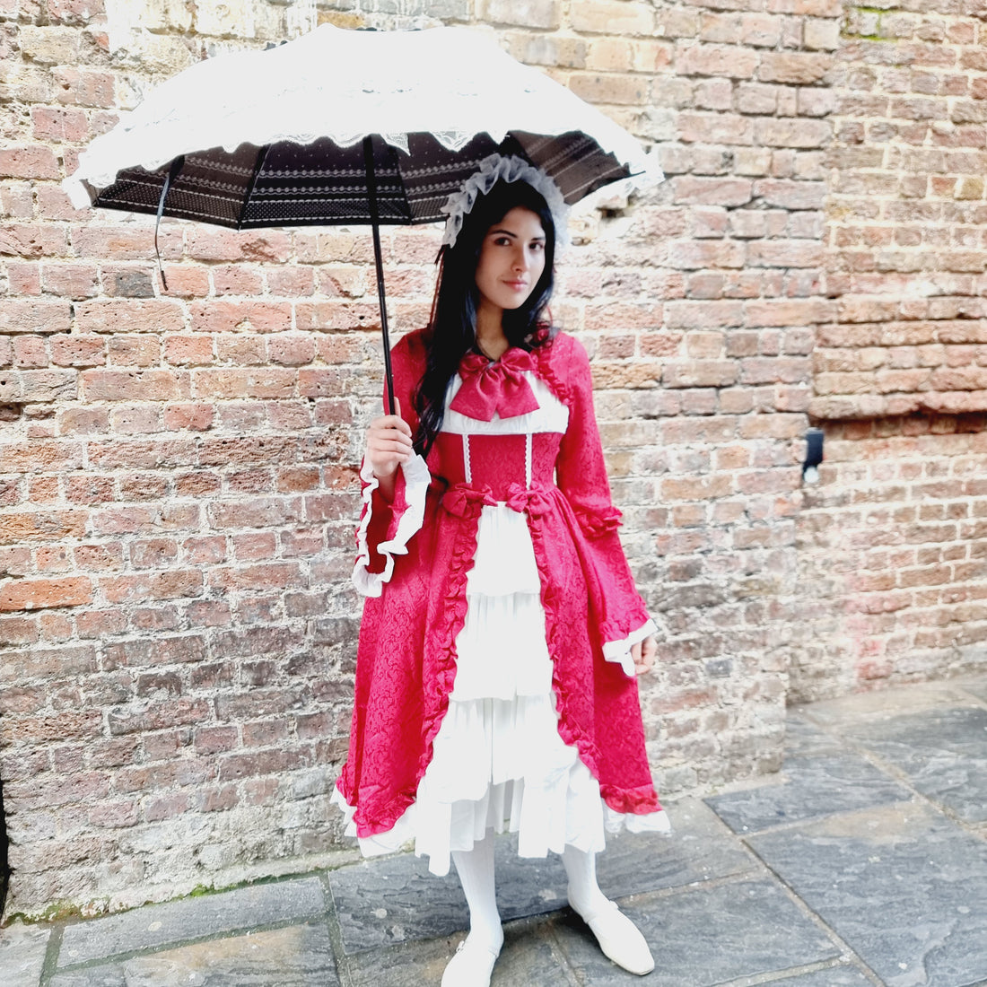 Exquisite Red Ruffled Lolita Dress – A Timeless Classic Dress